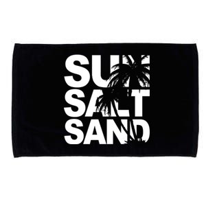 Sun Salt Sand Summer Palm Tree Microfiber Hand Towel