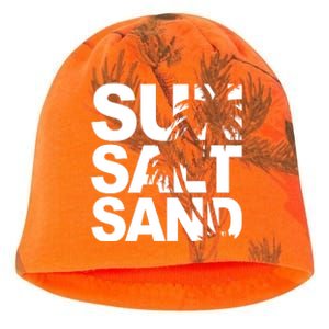 Sun Salt Sand Summer Palm Tree Kati - Camo Knit Beanie