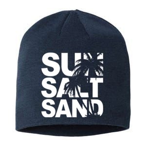 Sun Salt Sand Summer Palm Tree Sustainable Beanie