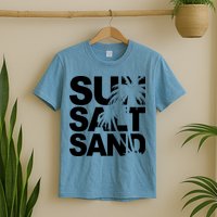 Sun Salt Sand Summer Palm Tree T-Shirt