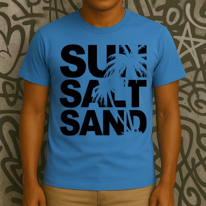 Sun Salt Sand Summer Palm Tree T-Shirt