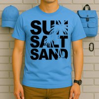 Sun Salt Sand Summer Palm Tree T-Shirt