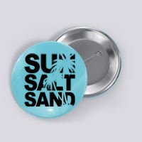 Sun Salt Sand Summer Palm Tree Button