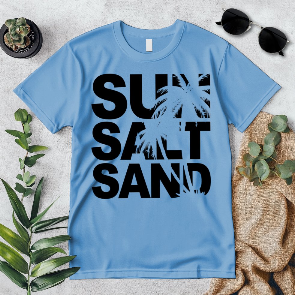 Sun Salt Sand Summer Palm Tree Premium T-Shirt