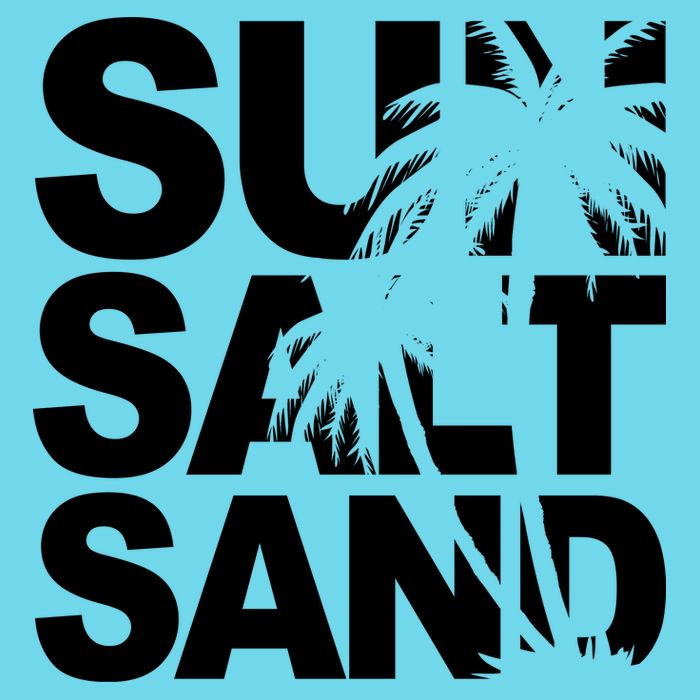 Sun Salt Sand Summer Palm Tree Premium T-Shirt
