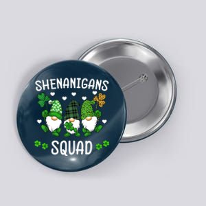 Shenanigans Squad St Patricks Day Gnomes Green Proud Irish Button