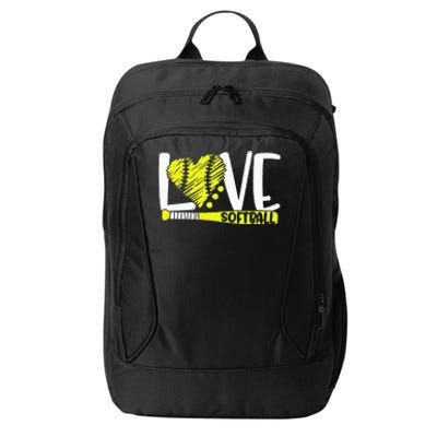 Softball Saying City Backpack