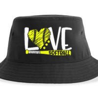 Softball Saying Sustainable Bucket Hat