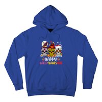 Sugar Skull Skeleton Halloween Xmas Happy Hallothanksmas Hoodie