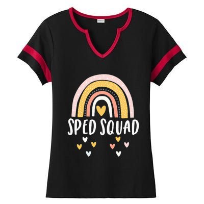 Sped Squad Special Education Teacher Sped Ed Teacher Gift Ladies Halftime Notch Neck Tee