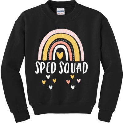 Sped Squad Special Education Teacher Sped Ed Teacher Gift Kids Sweatshirt