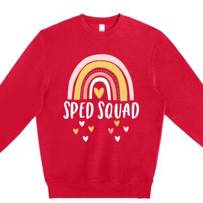 Sped Squad Special Education Teacher Sped Ed Teacher Gift Premium Crewneck Sweatshirt