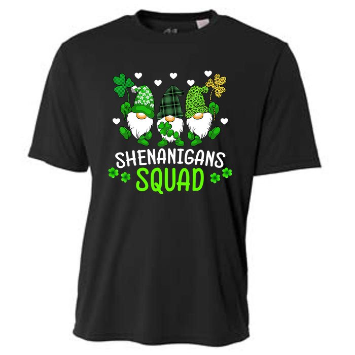 Shenanigans Squad St Patricks Day Gnomes Green Proud Irish Cooling Performance Crew T-Shirt