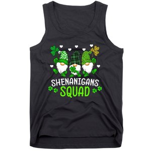 Shenanigans Squad St Patricks Day Gnomes Green Proud Irish Tank Top