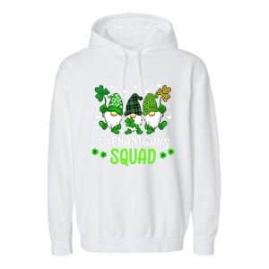 Shenanigans Squad St Patricks Day Gnomes Green Proud Irish Garment-Dyed Fleece Hoodie