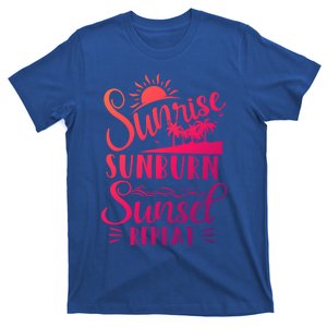 Sunrise Sunburn Sunset Repeat Summer Break Vacation Great Gift T-Shirt