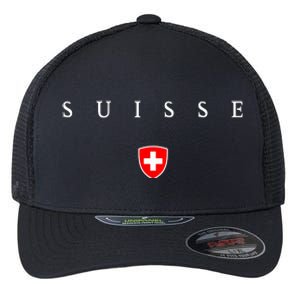 Switzerland Suisse Flexfit Unipanel Trucker Cap