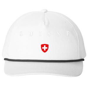 Switzerland Suisse Snapback Five-Panel Rope Hat