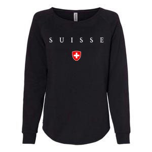 Switzerland Suisse Womens California Wash Sweatshirt