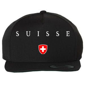 Switzerland Suisse Wool Snapback Cap