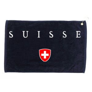 Switzerland Suisse Grommeted Golf Towel