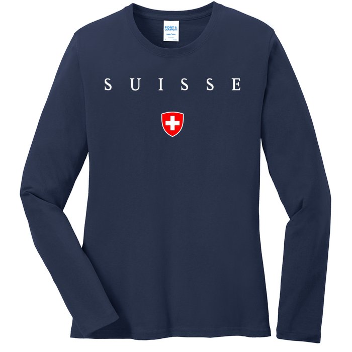 Switzerland Suisse Ladies Long Sleeve Shirt