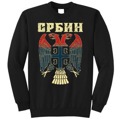 Serbia Srbija Serbian Serbian Eagle Flag Cccc Cyrillic Sweatshirt