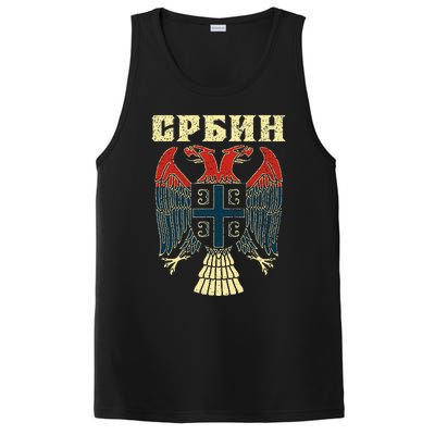 Serbia Srbija Serbian Serbian Eagle Flag Cccc Cyrillic PosiCharge Competitor Tank