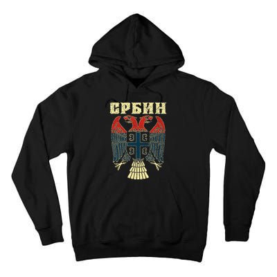 Serbia Srbija Serbian Serbian Eagle Flag Cccc Cyrillic Tall Hoodie