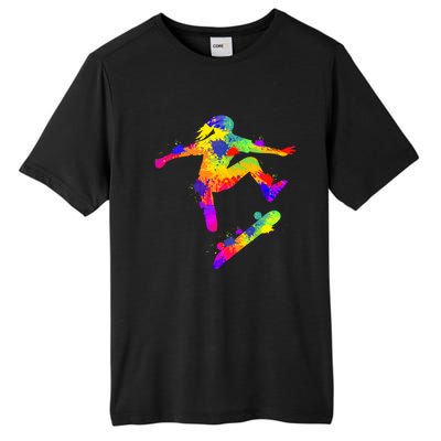 Skateboarder Skater Skateboard Skateboarding Great Gift Tall Fusion ChromaSoft Performance T-Shirt