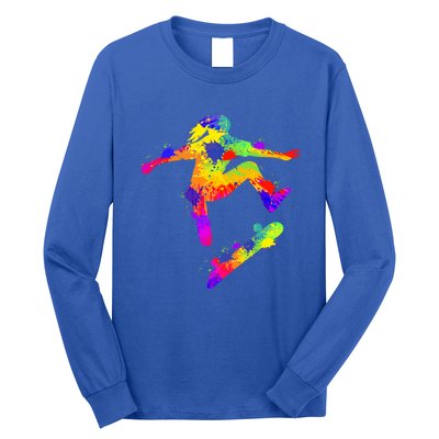 Skateboarder Skater Skateboard Skateboarding Great Gift Long Sleeve Shirt