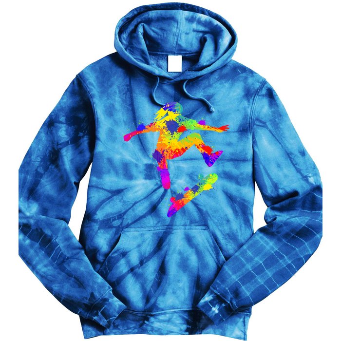 Skateboarder Skater Skateboard Skateboarding Great Gift Tie Dye Hoodie