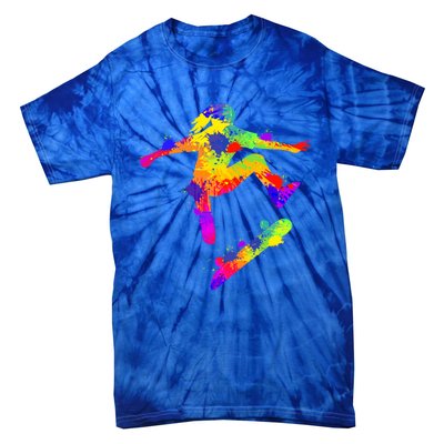 Skateboarder Skater Skateboard Skateboarding Great Gift Tie-Dye T-Shirt