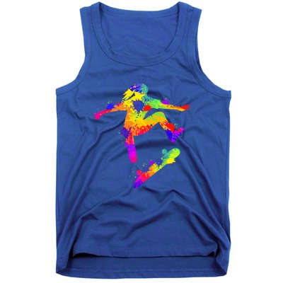 Skateboarder Skater Skateboard Skateboarding Great Gift Tank Top