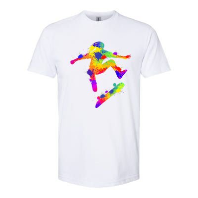 Skateboarder Skater Skateboard Skateboarding Great Gift Softstyle CVC T-Shirt