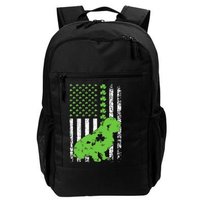 Sussex Spaniel St Patricks Day Shamrock US Flag Daily Commute Backpack