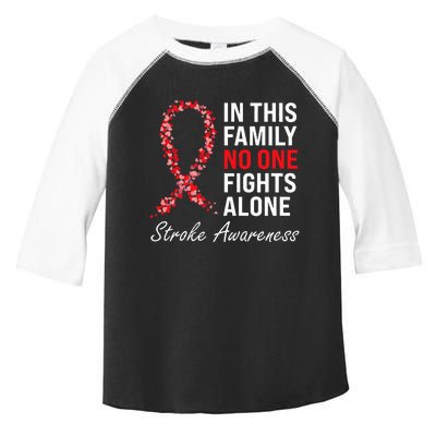 Stroke Survivor Stroke Awareness Red Ribbon Toddler Fine Jersey T-Shirt