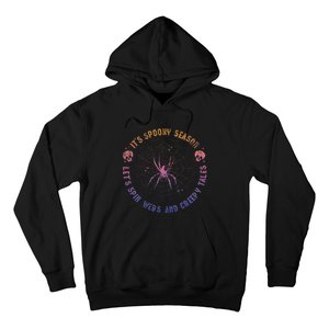 Spooky Season Spin Webs Creepy Tales Halloween Spider Lover Hoodie