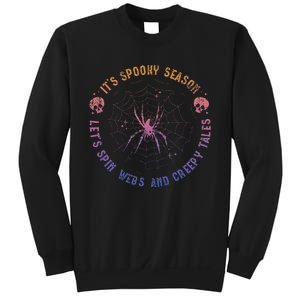 Spooky Season Spin Webs Creepy Tales Halloween Spider Lover Sweatshirt