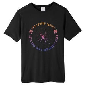 Spooky Season Spin Webs Creepy Tales Halloween Spider Lover Tall Fusion ChromaSoft Performance T-Shirt