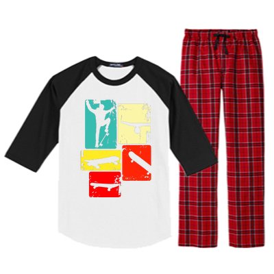 Skater Skateboarder Raglan Sleeve Pajama Set