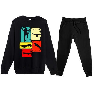 Skater Skateboarder Premium Crewneck Sweatsuit Set