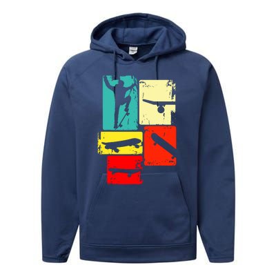 Skater Skateboarder Performance Fleece Hoodie