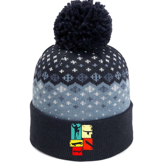 Skater Skateboarder The Baniff Cuffed Pom Beanie