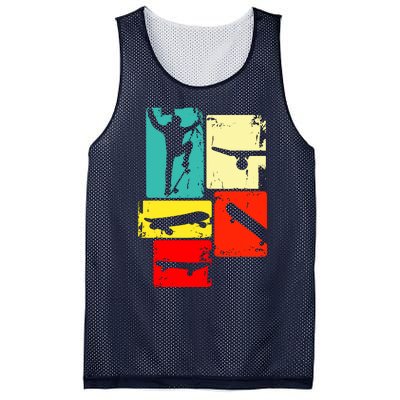 Skater Skateboarder Mesh Reversible Basketball Jersey Tank