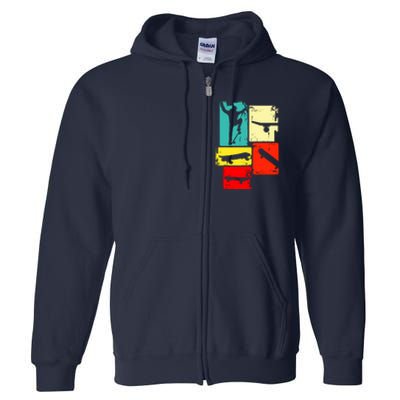 Skater Skateboarder Full Zip Hoodie