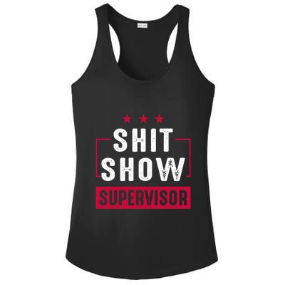 ShitShow Supervisor Ladies PosiCharge Competitor Racerback Tank