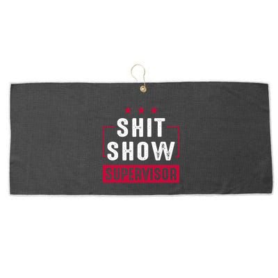 ShitShow Supervisor Large Microfiber Waffle Golf Towel