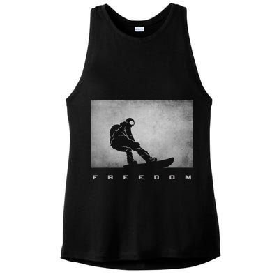 Snowboard Snowboarding Snowboarder Snowboard Ladies PosiCharge Tri-Blend Wicking Tank