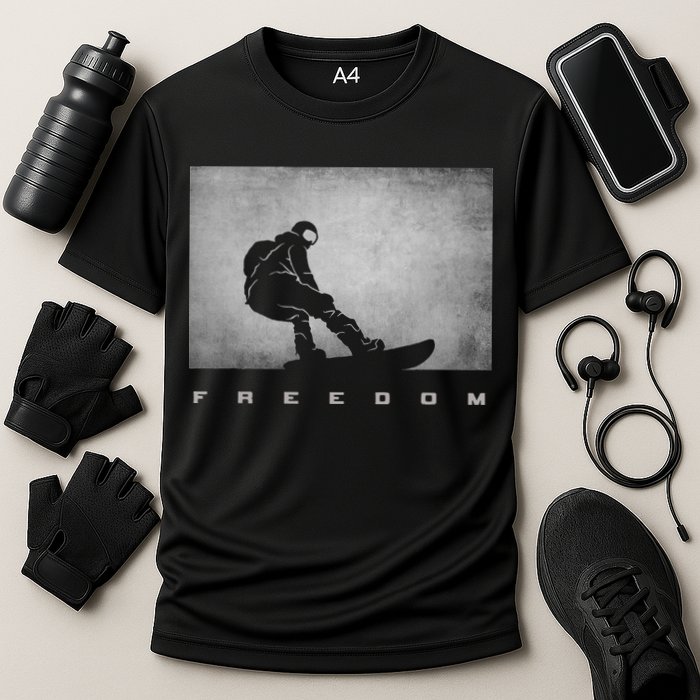 Snowboard Snowboarding Snowboarder Snowboard Cooling Performance Crew T-Shirt